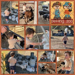 Grandson Jaxon - Pumpkin Patch Petting Zoo 2022.10.15