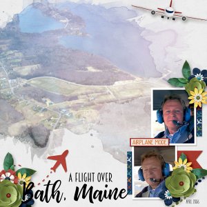Flight over Bath, Maine