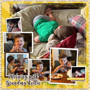 Jaxon + Grandma Kellie 'Kittie' at Breakfast - 10.14.2022
