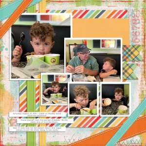 Jaxon + Papa Scott at Chicken Salad Chick - 8.27.2022