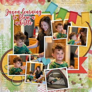 Jaxon learns what a whistle is thanks to Aunt Abigail - 8.26.2022