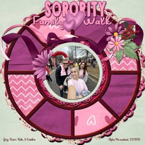 Sorority Family Heart Walk