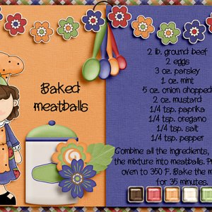 Baked meatballs