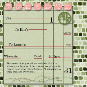 August calendar