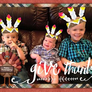 Give Thanks Card 5x7 front