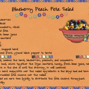Blueberry Peach Feta Salad Recipe