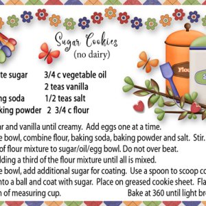 Sugar Cookies no dairy