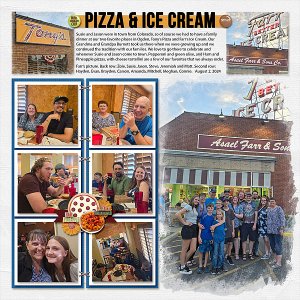 Pizza and Ice Cream