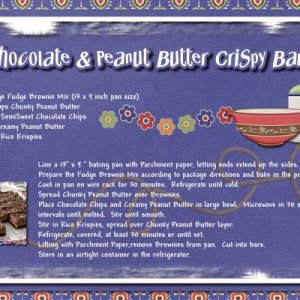 Chocolate + Peanut Butter Crispys Bars