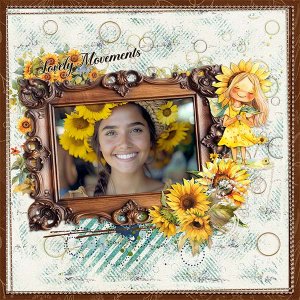 Glowing With Sunflowers By Cutie Pie Scraps