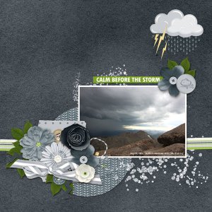 Incoming storm at Mount Blue Sky