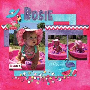 Rosie in the Pink Pool 6-10-17
