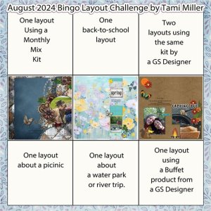 August Bingo Challenge