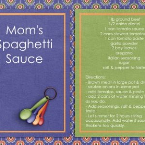 Moms Spaghetti Sauce