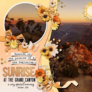 Sunrise at the Grand Canyon
