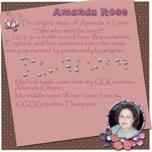 Amanda Rose ~ Inspiration Challenge