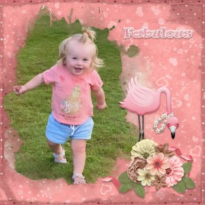 Flowers And Flamingos-ScrapbookCrazy Simply Autumn Masks #3-Miss Fish