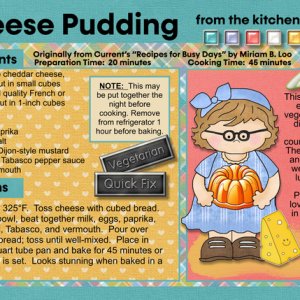 RECIPE Cheese Pudding