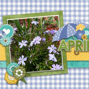 April Calendar Topper