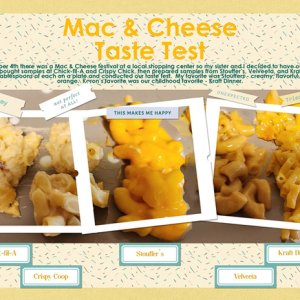Mac + Cheese Taste Test
