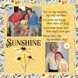 You are my sunshine