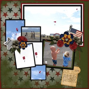 Live Simply Photo Clusters 1 Temp #1-Miss Fish, United We Stand-GingerScrap