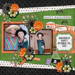 It Takes Two Templates 26 #4 with Paint Chips Wicked Green-Connie Prince
