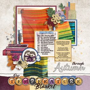 Temperature Blanket Jan- Oct.