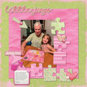Rosie + Grandpa Bill; Puzzle Time 9-30-24