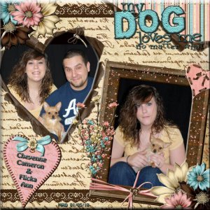 Cheyenne with Cam and Flicka