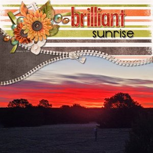 Brilliant sunrise