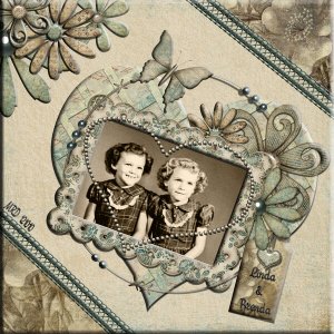 Linda + Brenda Twins in 2nd grade