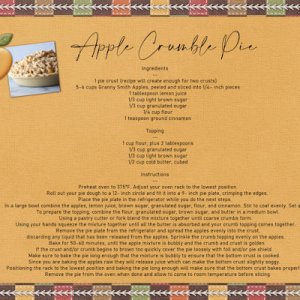 Apple Crumble Pie