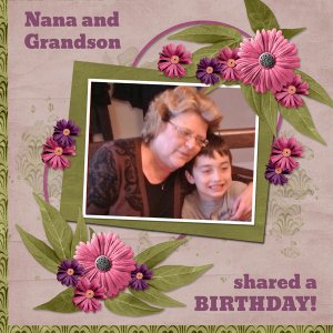 Nana and Grandson shared a birthday