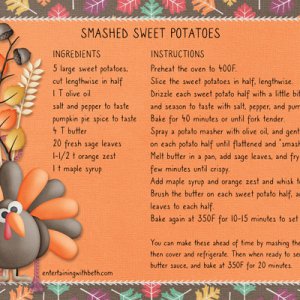 Smashed Sweet Potatoes