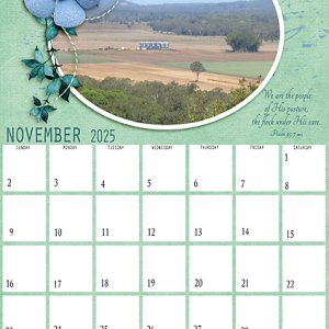 November 2025 Calendar page