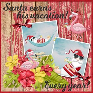 Santa earns his vacation! Every year!