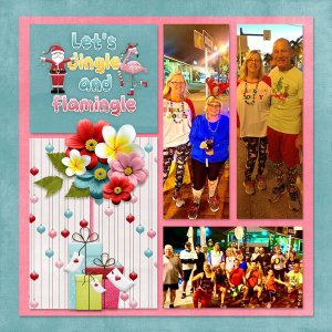 Fa la la la Mingo 01-ScrapbookCrazy + Template Challenge 1