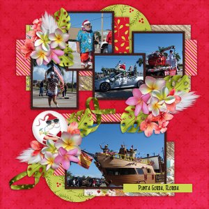 Fa la la la Mingo 02-ScrapbookCrazy with Template #2 Challenge B