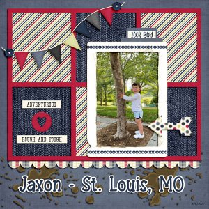 Jaxon at St Louis Arch tree 6.8.2023