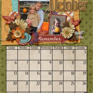 October Calendar
