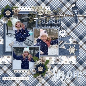 Aubrey in Snow