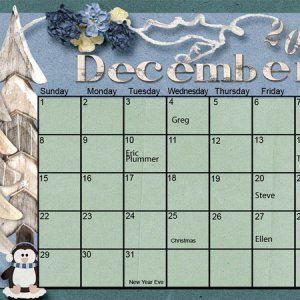 Dec Calendar