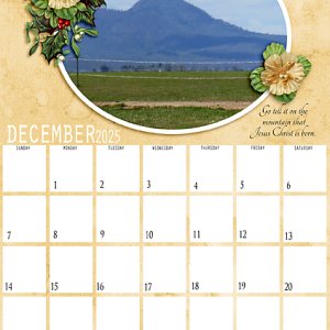 December 2025 Calendar page