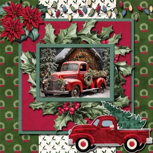 Holiday Red Truck