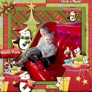My Grandchildren on a Sleigh Ride.