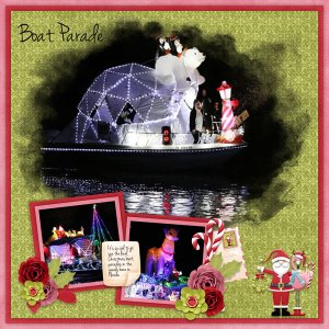 Merry Moments Masks 3 Temp #3-Miss Fish withFa la la la Mingo Sampler-Scrap