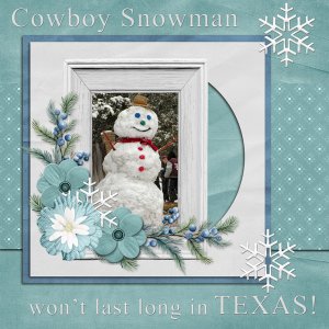 Cowboy Snowman
