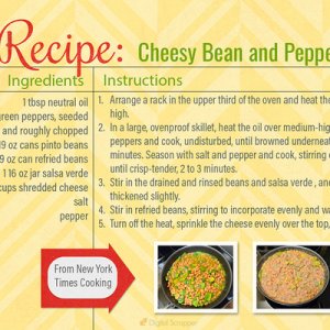 Cheesy Bean and Pepper Skillet