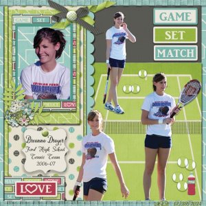 Breanna Tennis Team FHS